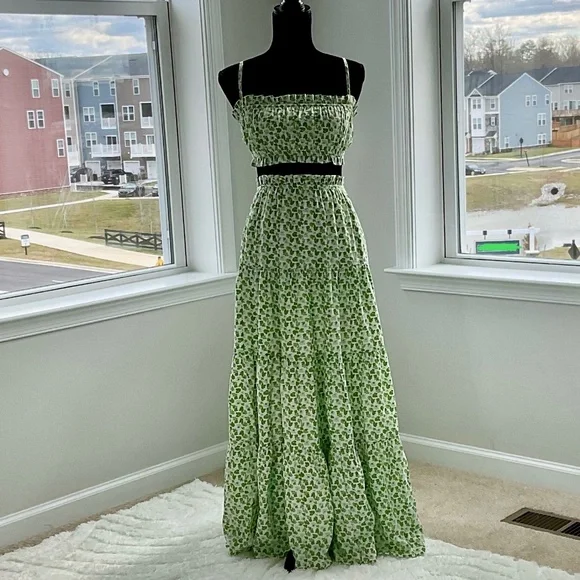 strapless open back dress Let's Dance Mini Dress Blue Floral main image 0